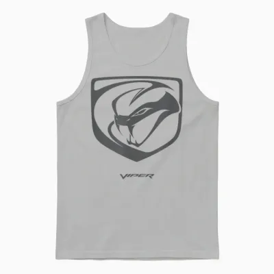 Dodge Viper Logo T-Shirt, Black, S Unisex Tank Top - Ash