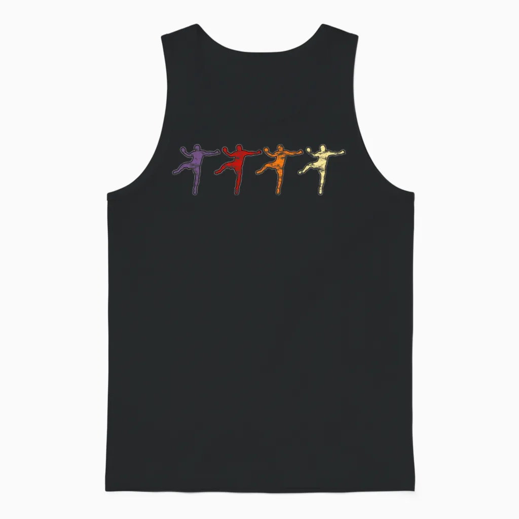 Handball Retro Unisex Tank Top in Black