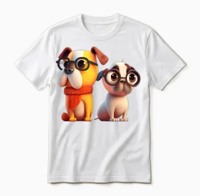 Cute Dogs Unisex T-Shirt - White