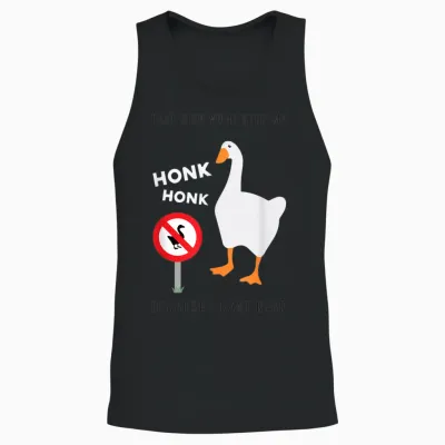 Funny Goose Game Untitled T-Shirt, Black Unisex Tank Top - Black