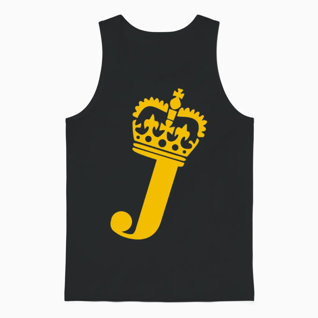 Crown - J β Name Unisex Tank Top in Black