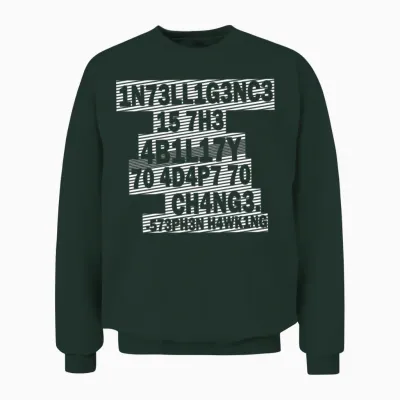 Stephen Hawking - Intelligence (white) Unisex Sweatshirt - Forest