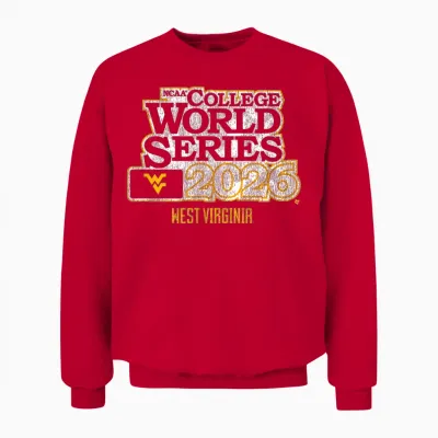 2026 College World Series - West Virginia Baseball Unisex Sweatshirt - Red