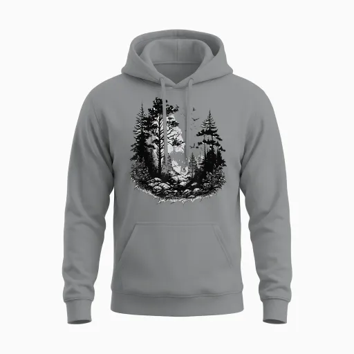 Baum Natur Bäume Wald Umweltschutz Klimaschutz Rescue T-Shirt, Gray Unisex Hoodie - Sport Grey