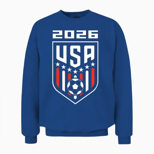Usa Player 2026 Team Boys Kids Men Youth Teen Usa 2026 Unisex Sweatshirt - Royal