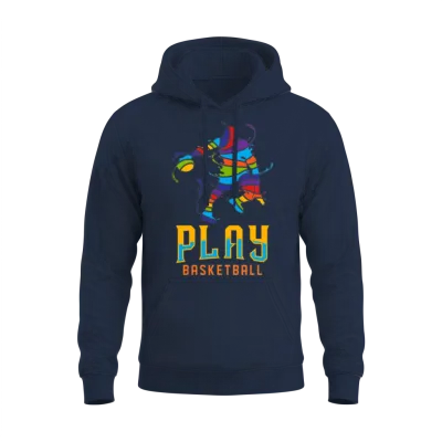 Basketball Unisex Hoodie - Navy
