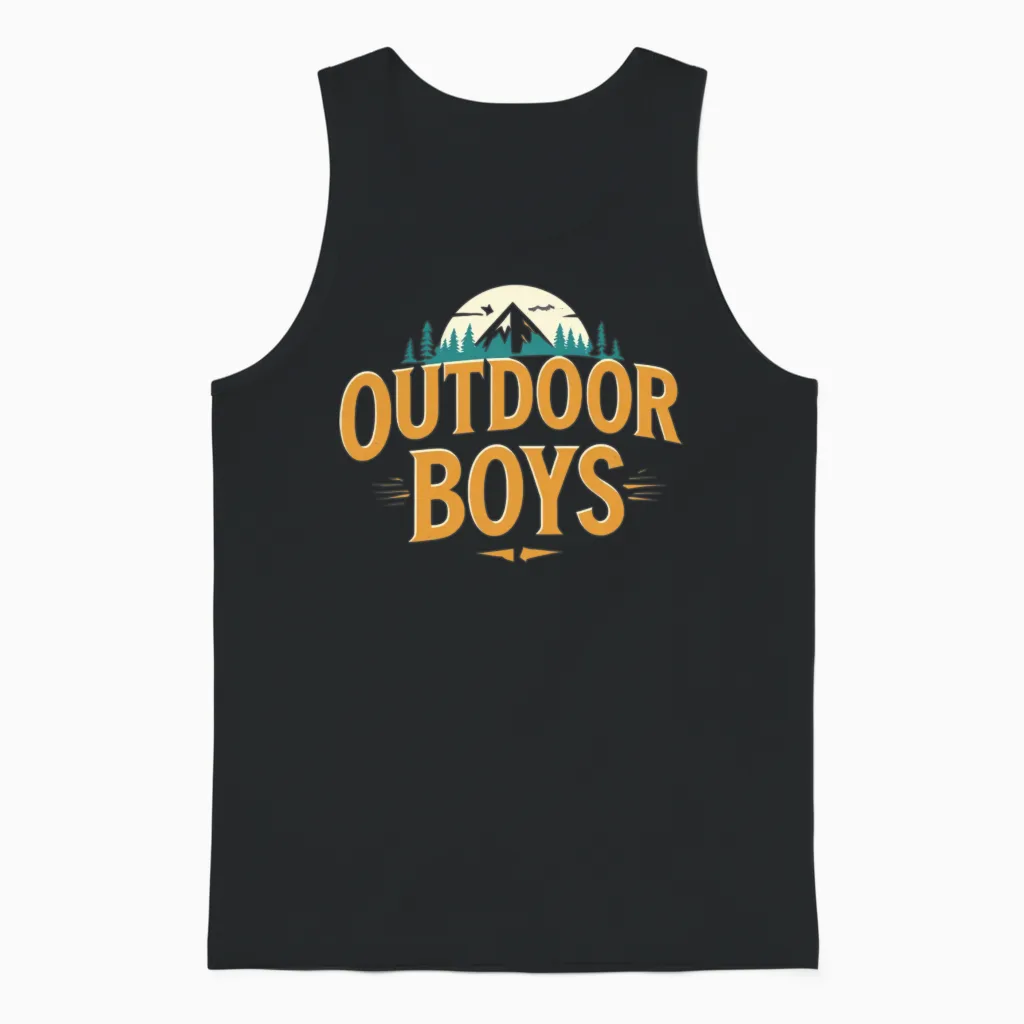 Outdoor Boys Unisex Tank Top in Black
