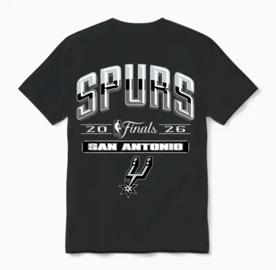 Nba 2026 Finals San Antonio Spurs Final Push Unisex T-Shirt - Black