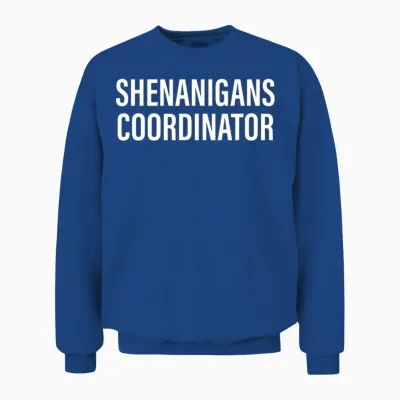 Shenanigans Coordinator Funny Unisex Sweatshirt - Royal