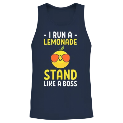 Funny Lemonade Stand Lemonade Vendor Unisex Tank Top - Navy