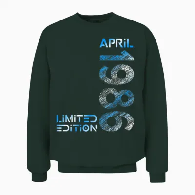 Limited Edition April 1986 Mann Frau 40. Geburtstag Unisex Sweatshirt - Forest