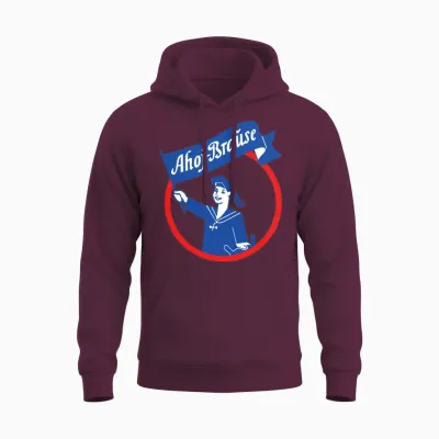 Ahoj Brause Unisex Hoodie - Maroon