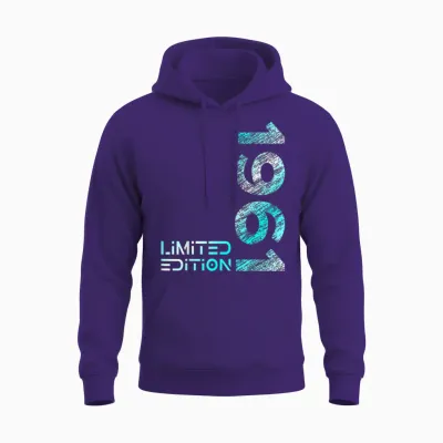 65. Geburtstag Limited Edition Jahrgang 1961 Mann Frau Unisex Hoodie - Purple