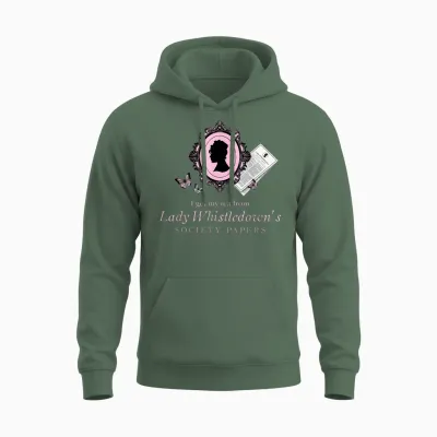 Bridgerton I Get My Tea from Lady Whistledown Unisex Hoodie - Military Green