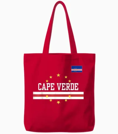Cape Verde - Flag of Cape Verde - Classic Verdean Tote Bags - Red