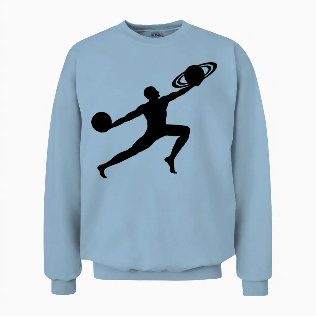 Krschannel Vector Unisex Sweatshirt in Light Blue
