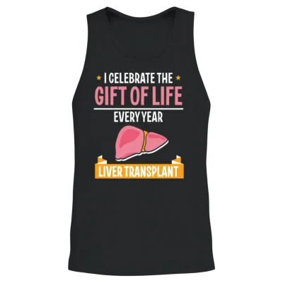 Celebrating the Gift of Life Liver Transplant Unisex Tank Top - Black