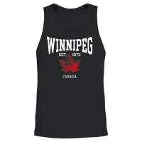 Winnipeg Unisex Tank Top - Black – 2