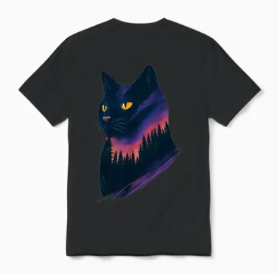 Cat Tree Unisex T-Shirt - Black