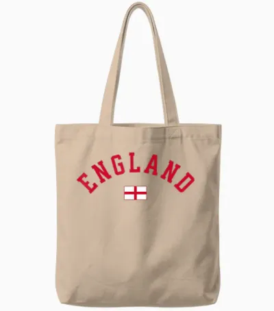 England English Tote Bags - Natural