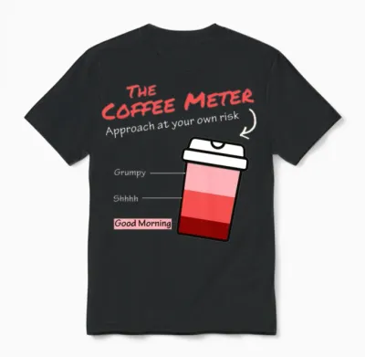 The Coffee Meter Unisex T-Shirt - Black