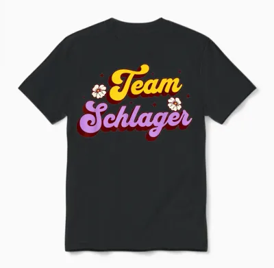 Schlager Party Team Schlager Unisex T-Shirt - Black