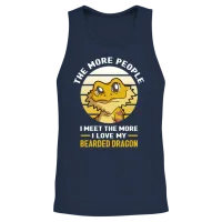 Bearded Dragons Unisex Tank Top - Navy – 2