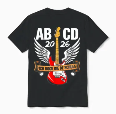 Schule Einschulung Schulkind 2026 Jungen Schultüte Junge Unisex T-Shirt - Black