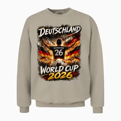 Fußball - Wm World Cup 2026 Deutschland Unisex Sweatshirt - Sand