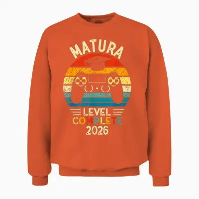 Matura Level Complete 2026 Unisex Sweatshirt - Orange