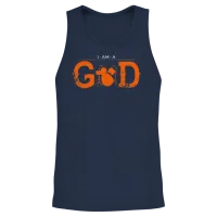 I Am God Legend Drummer Schlagzeug Drums Unisex Tank Top - Navy – 2