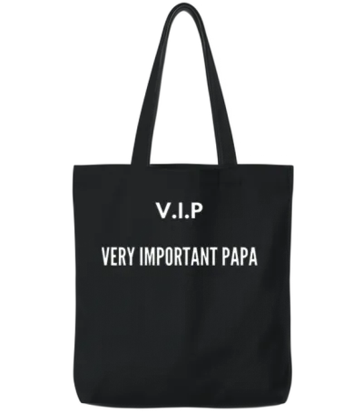 Vip Very Important Papa Tote Bags - Black