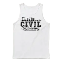 Civil Engineering — Engineers Unisex Tank Top - White – 1