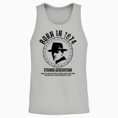 Born in 1974 Strong Generation Unisex Tank Top - Ash