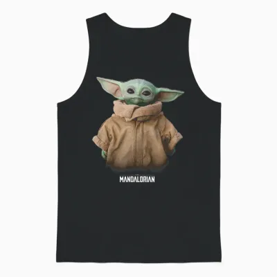 Star Wars Mandalorian Baby Yoda the Child Unisex Tank Top - Black