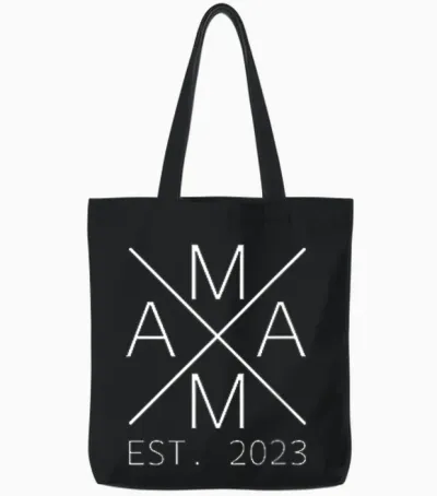 Mama Seit 2023 Mama Est. 2023 Stolze Mama 2023 Tote Bags - Black
