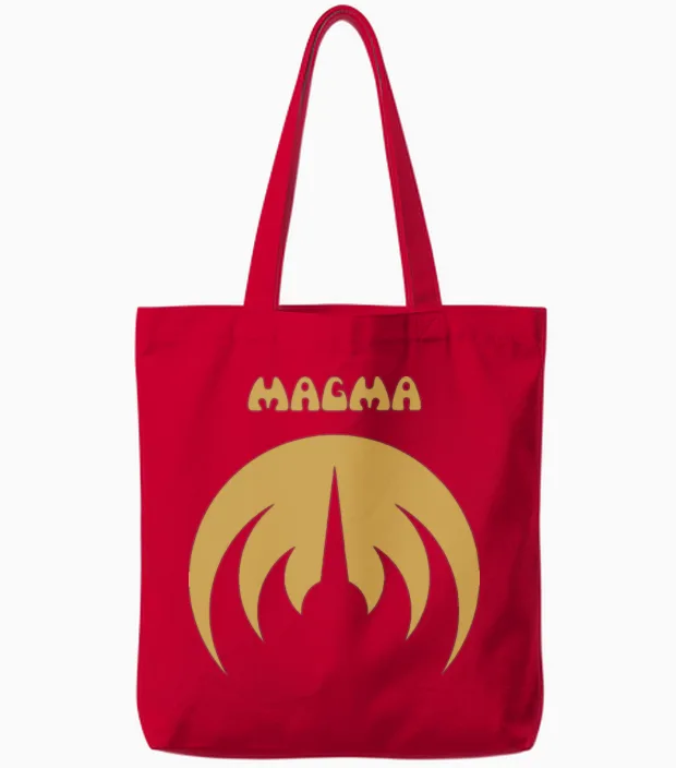 Magma Mekanik Destruktiw Kommandoh Tote Bags in Red