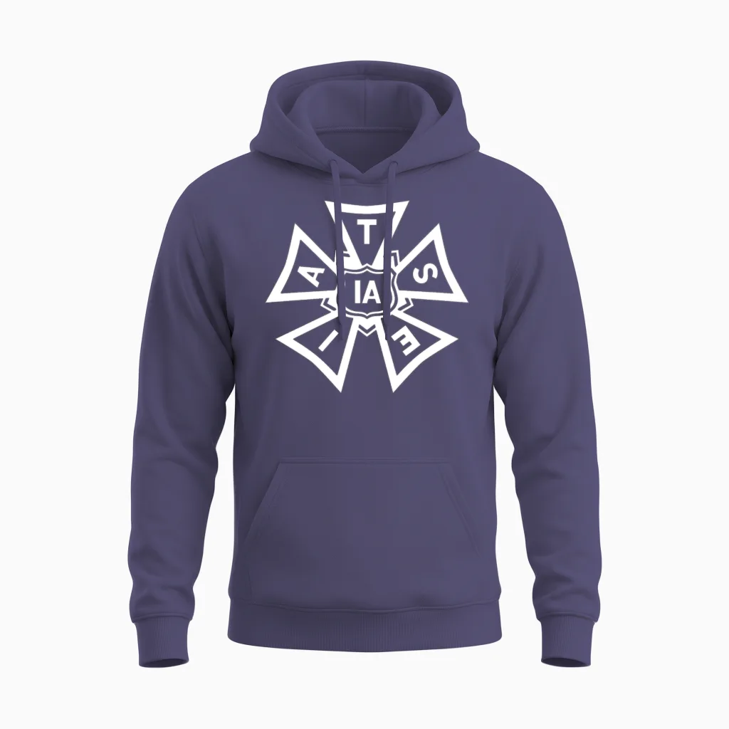 Iatse Classic Unisex Hoodie in Heather Sport Dark Navy