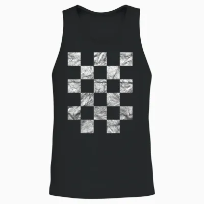 Kroatien Hrvatska Trikot Nationalflagge Rot-Weiß Kockasti Unisex Tank Top - Black