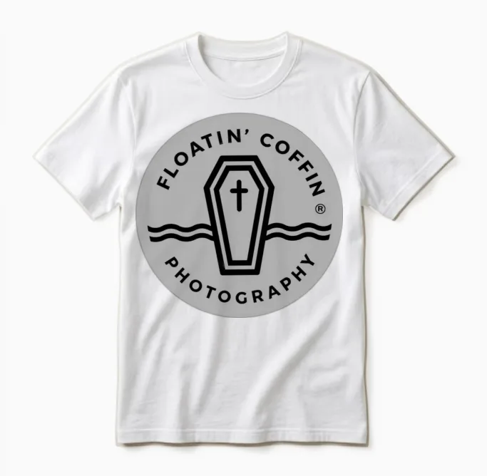 Floatin Coffin Photography Unisex T-Shirt in White