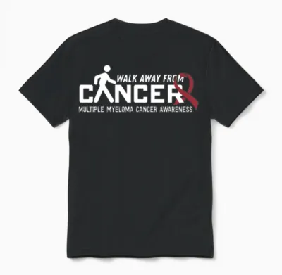 Cancer Walk- Multiple Myeloma Cancer Awareness Unisex T-Shirt - Black