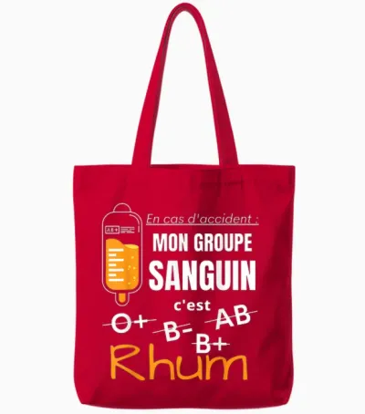 Humour Alcohol Rum Aperitif Tote Bags - Red