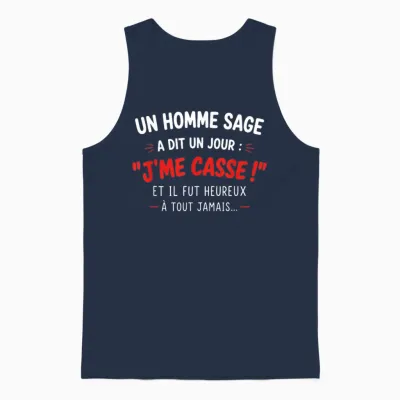 Je Me Casse Idée Départ Collègue De Travaille Homme Humour Unisex Tank Top - Navy