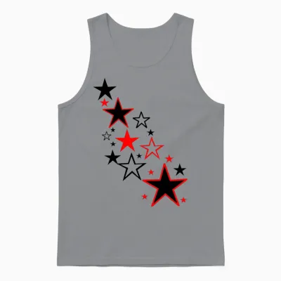 Stars Unisex Tank Top - Sport Grey