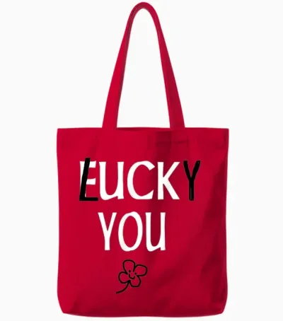 St Patricks Day Inappropriate Shirts Adults Men Women Lucky Tote Bags - Red