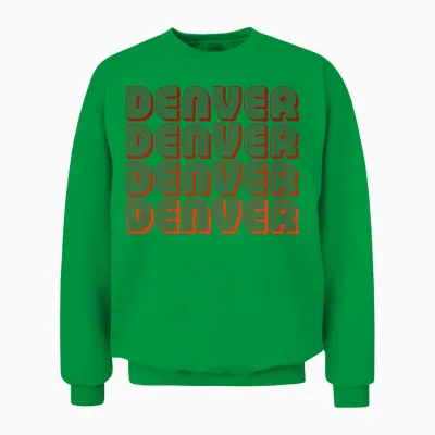 Retro Denver Unisex Sweatshirt - Irish Green