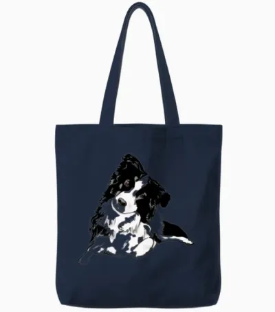 Dog Lover Tote Bags - Navy