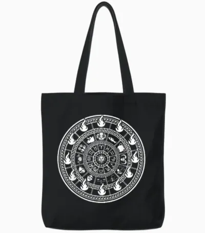 Zodiac Signs for Knights Houses T-Shirt, Black Tote Bags - Black