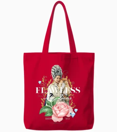 Bridgerton Flawless My Dear Tote Bags - Red
