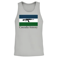 Cascadia Armory Logo Unisex Tank Top - Ash – 2